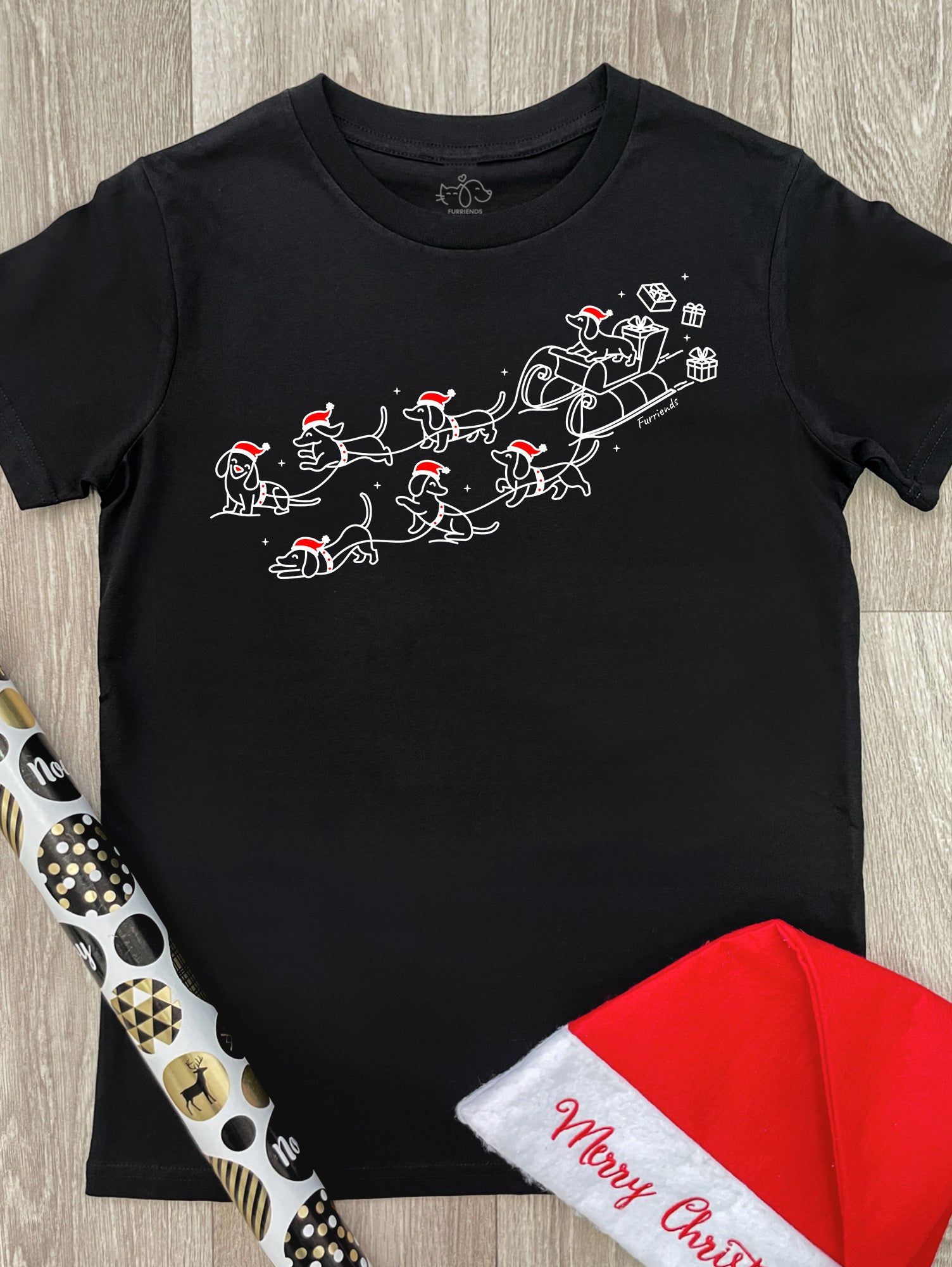 Dachshund Through The Snow Youth Tee