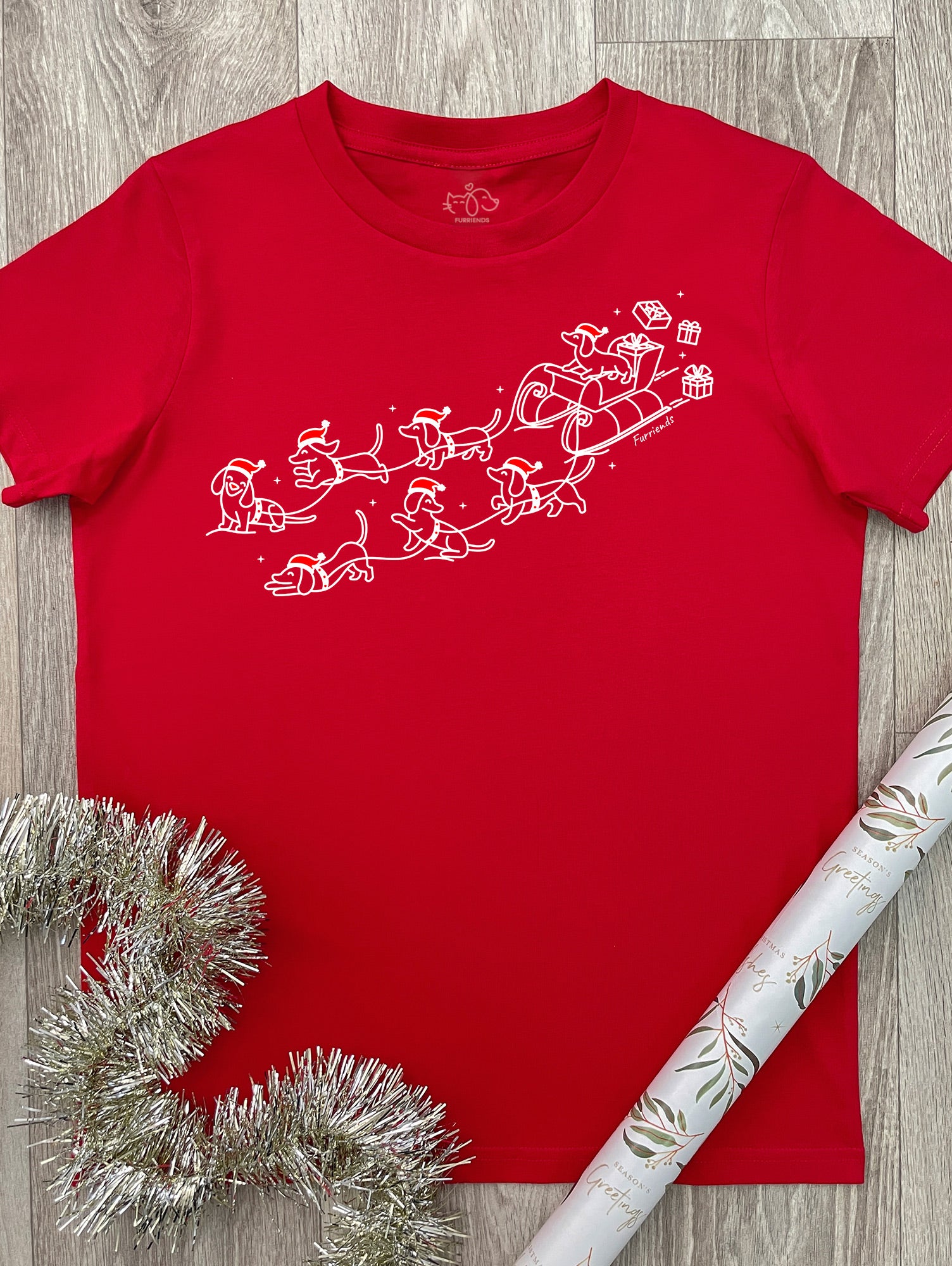 Dachshund Through The Snow Youth Tee