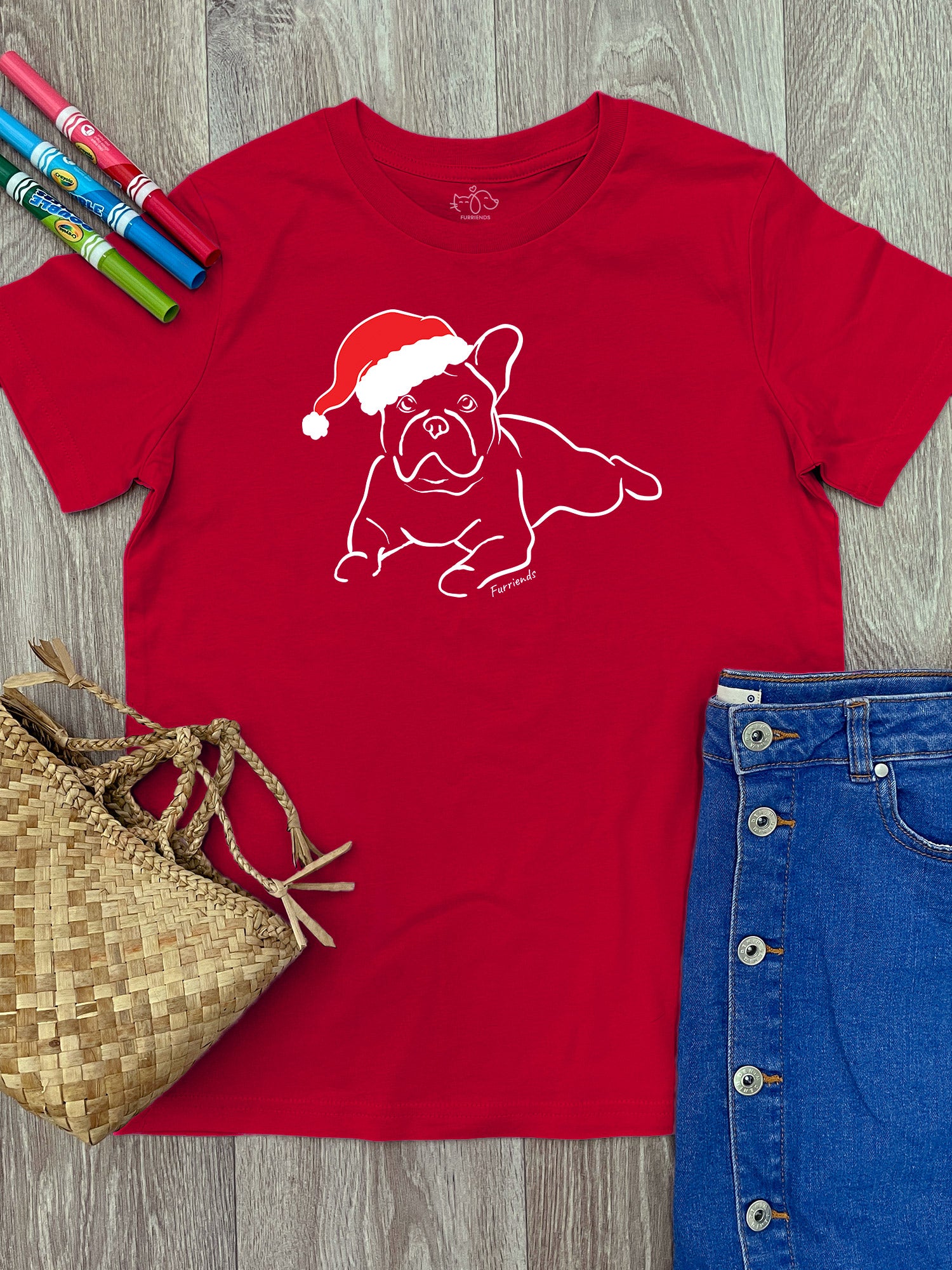 French Bulldog Christmas Edition Youth Tee