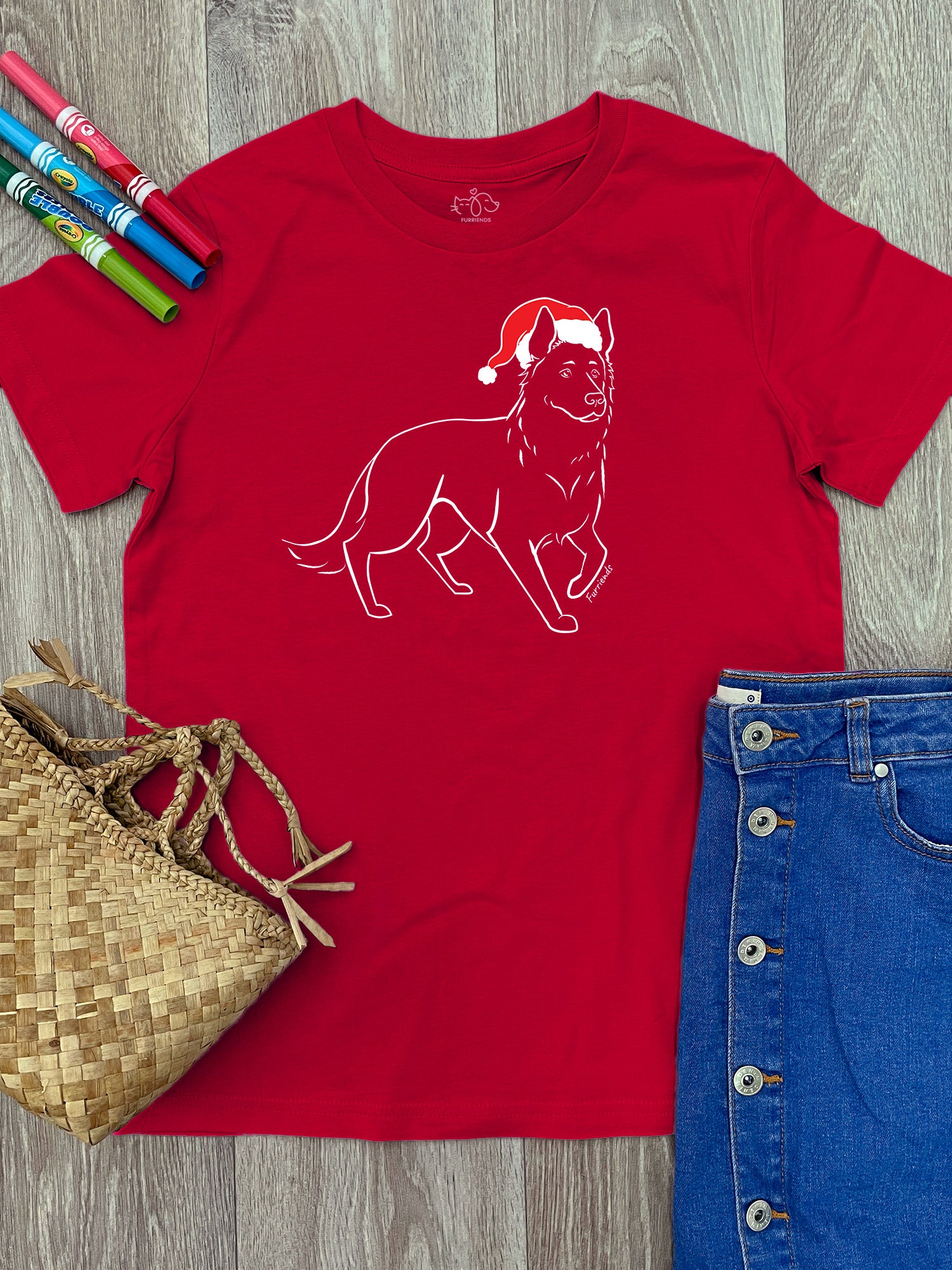 German Shepherd Christmas Edition Youth Tee