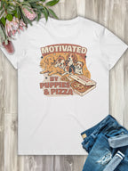 Motivated By Puppies & Pizza Ava Women's Regular Fit Tee