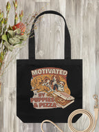 Motivated By Puppies & Pizza Edith Tote