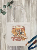 Motivated By Puppies & Pizza Edith Tote
