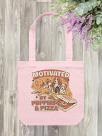 Motivated By Puppies & Pizza Edith Tote