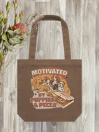 Motivated By Puppies & Pizza Edith Tote