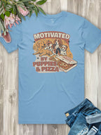 Motivated By Puppies & Pizza Essential Unisex Tee