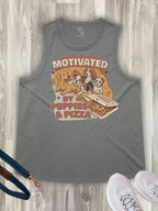 Motivated By Puppies & Pizza Ember Women's Tank