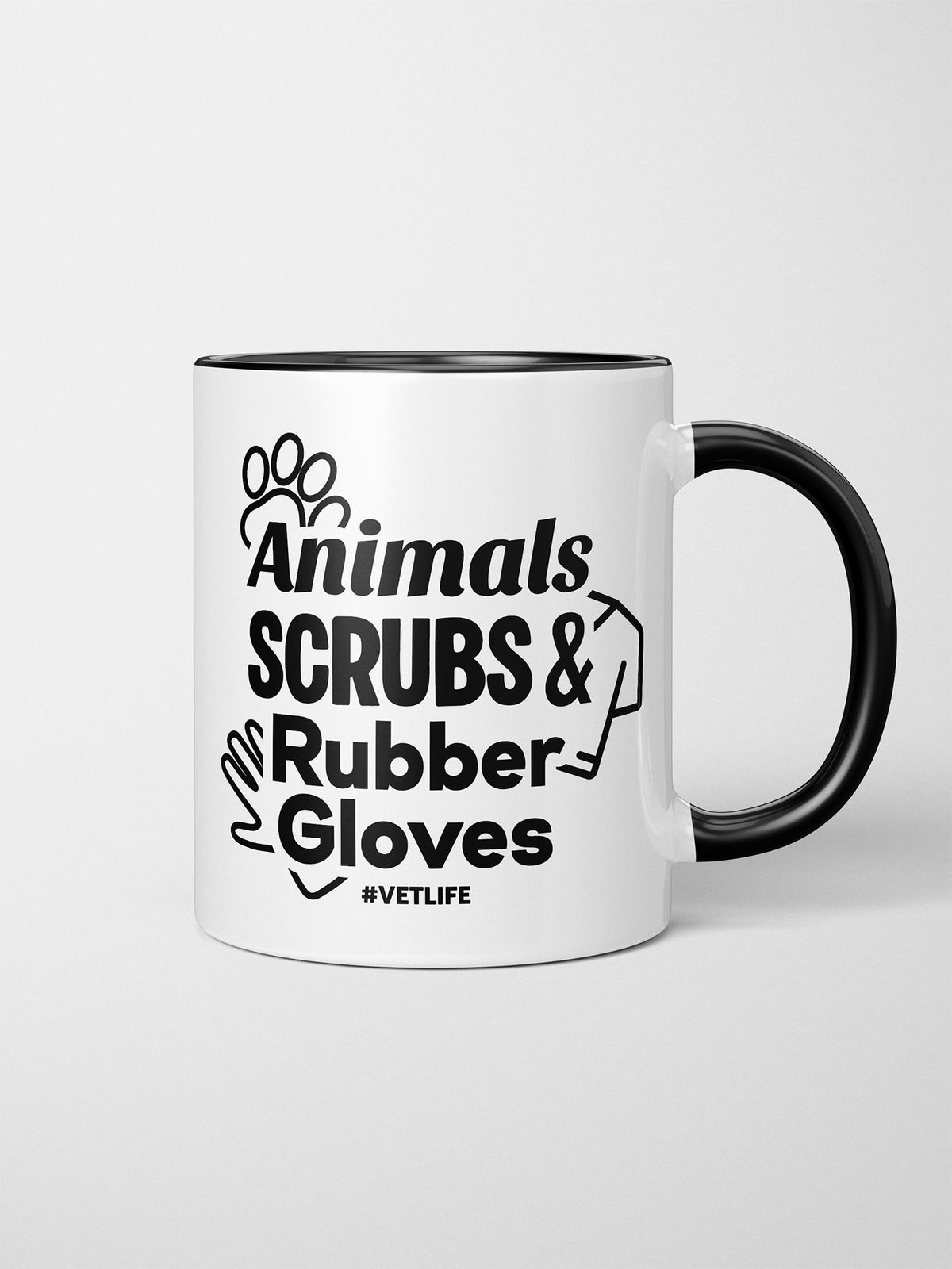 Animals, Scrubs & Rubber Gloves Ceramic Mug