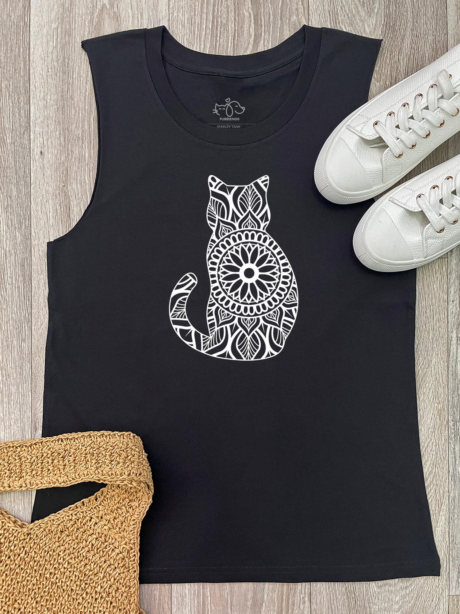 Cat Mandala Marley Tank