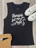 Horses Set Me Free Marley Tank