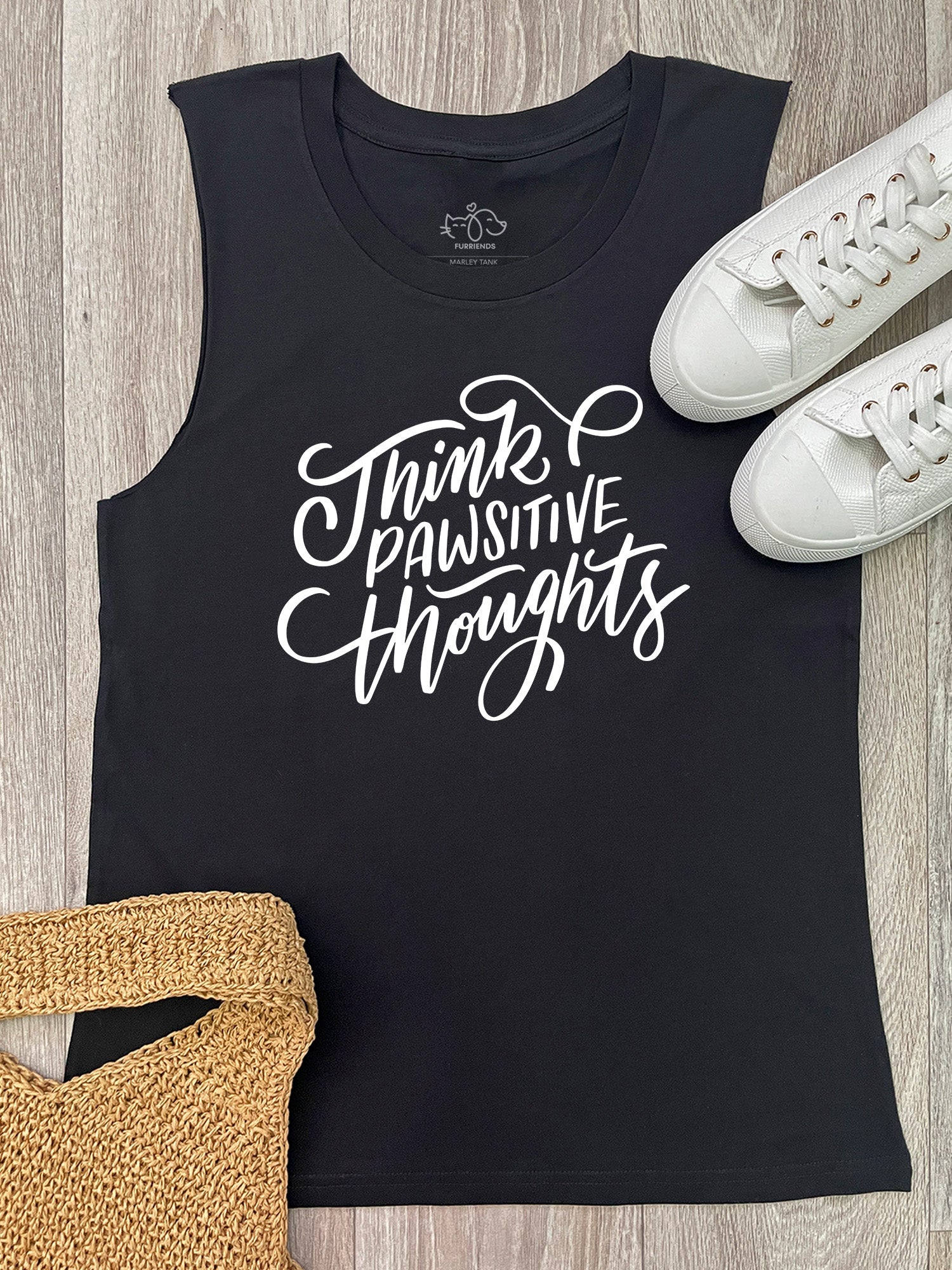 Think Pawsitive Thoughts Marley Tank