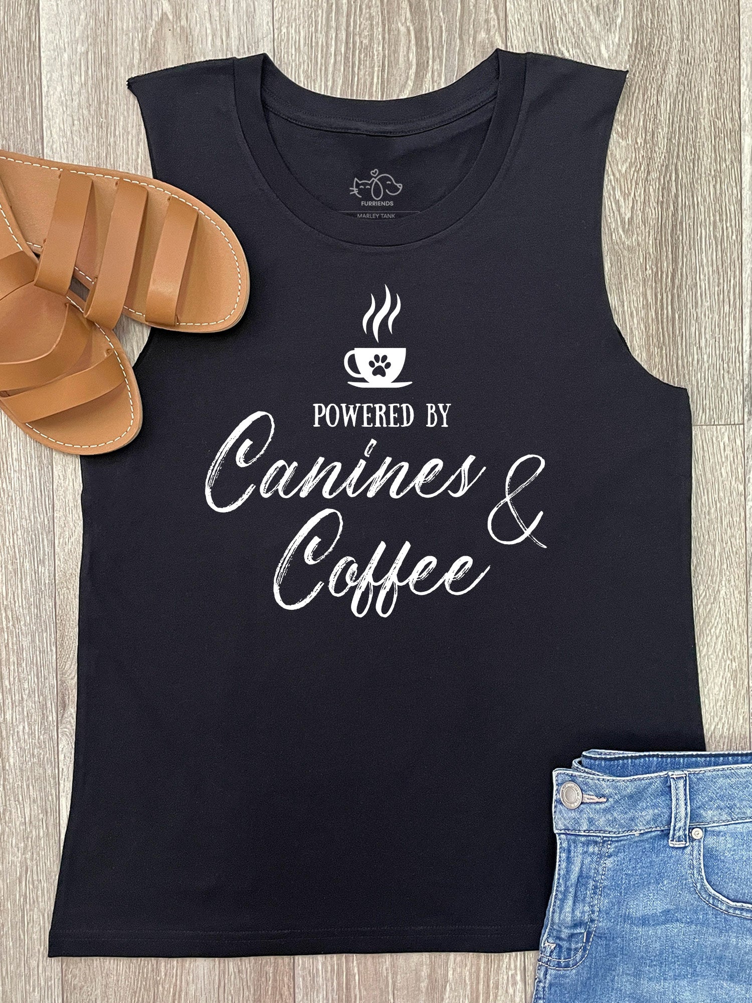 Canines & Coffee Marley Tank