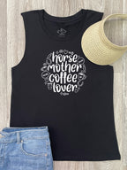 Horse Mother Coffee Lover Marley Tank