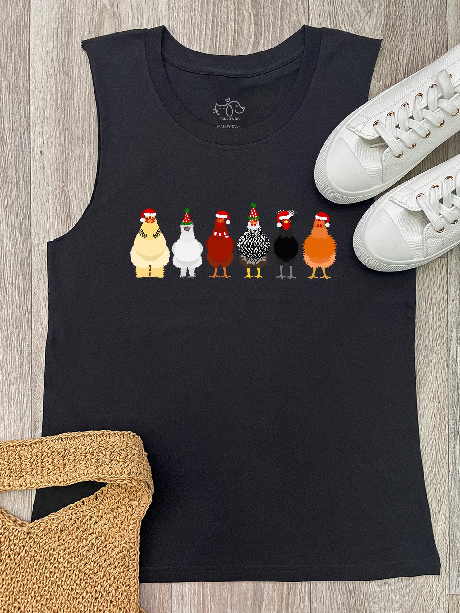 Merry Clucking Christmas Marley Tank