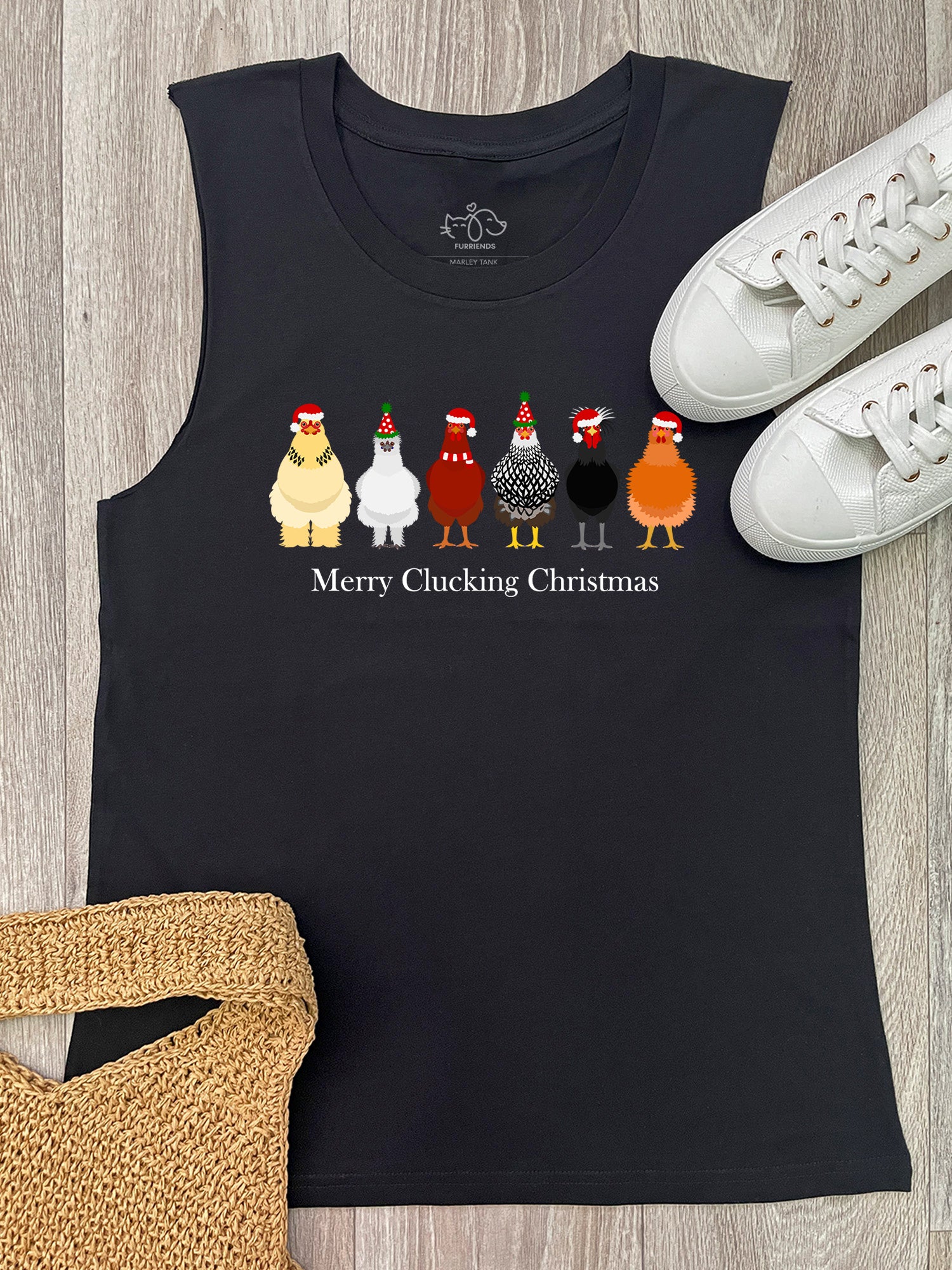 Merry Clucking Christmas Marley Tank