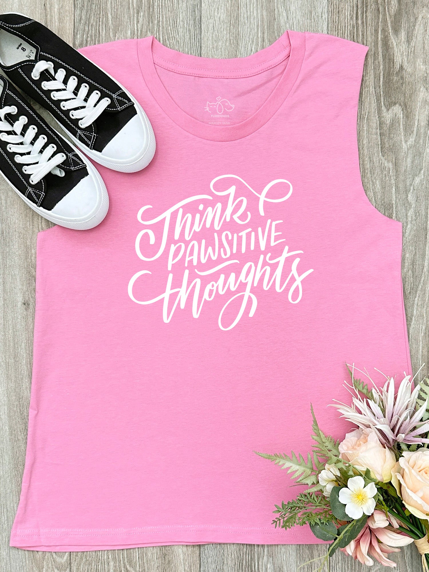 Think Pawsitive Thoughts Marley Tank