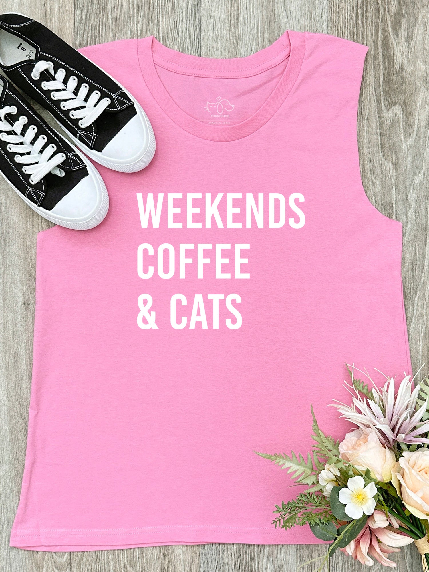 Weekends Coffee & Cats Marley Tank