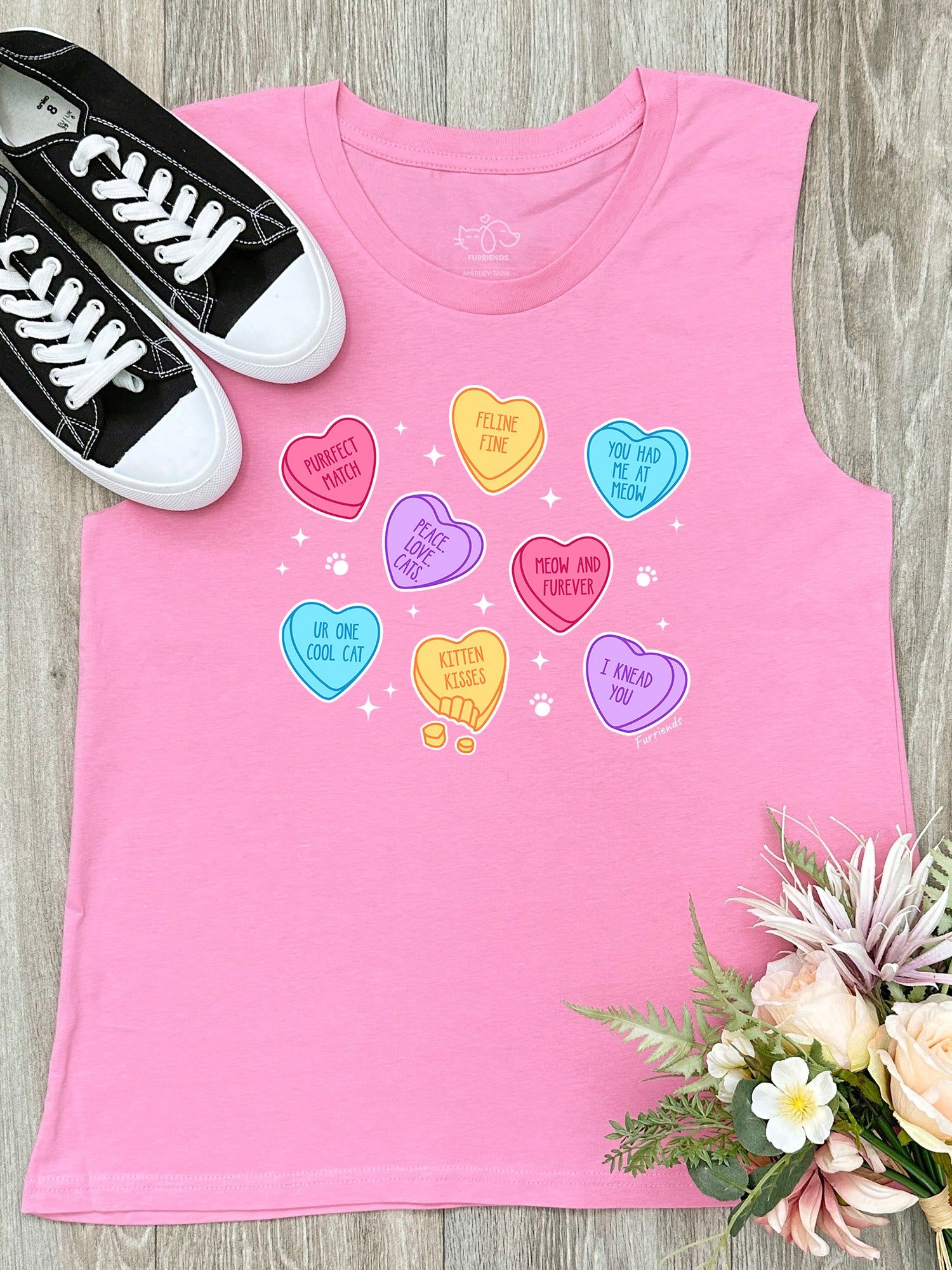 Candy Hearts - Cat Marley Tank