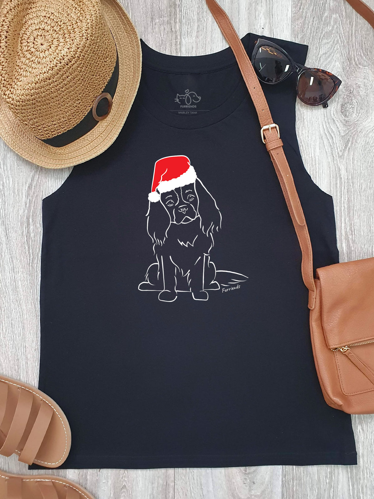 Cavalier King Charles Spaniel Christmas Edition Marley Tank