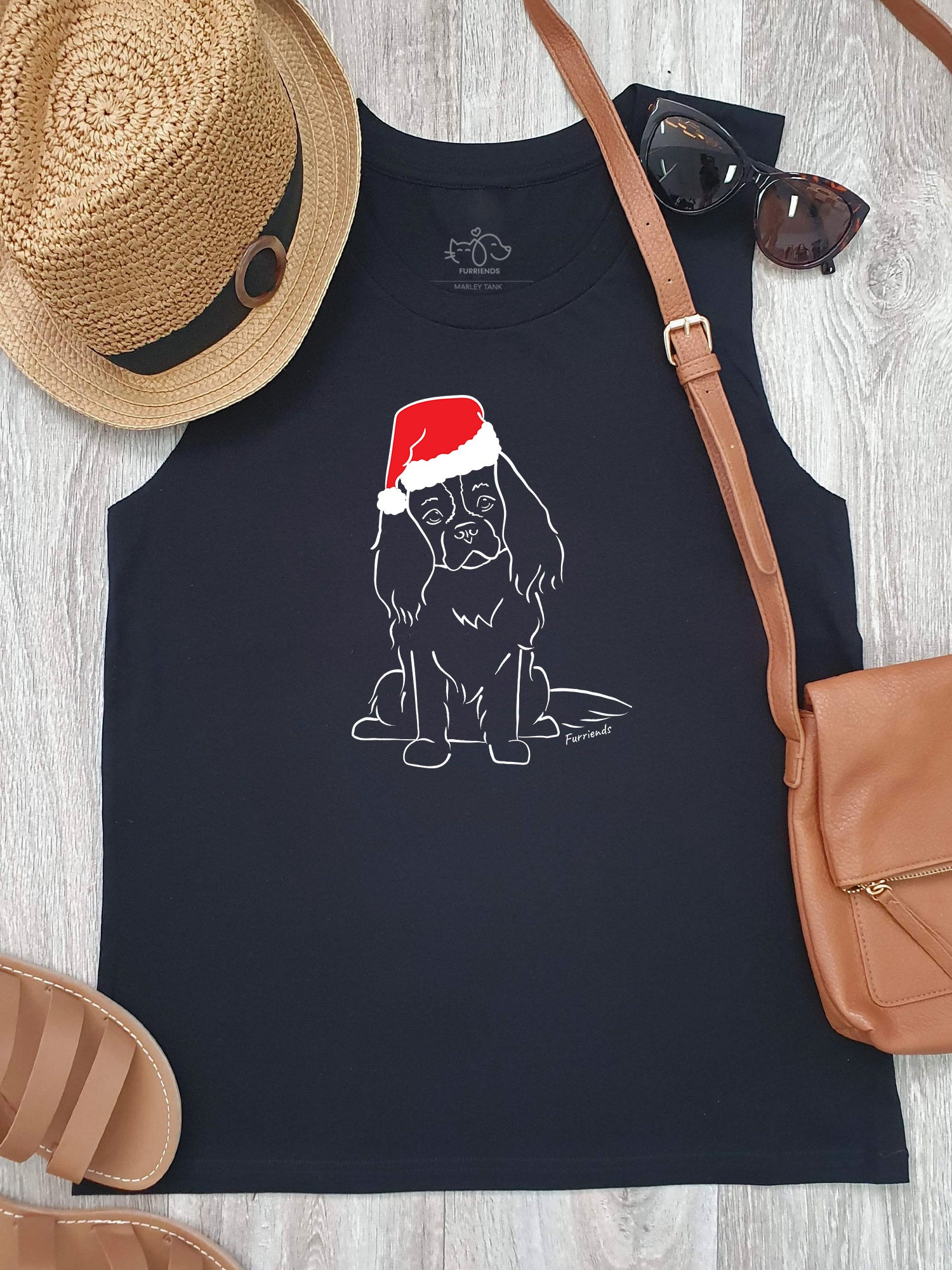 Cavalier King Charles Spaniel Christmas Edition Marley Tank