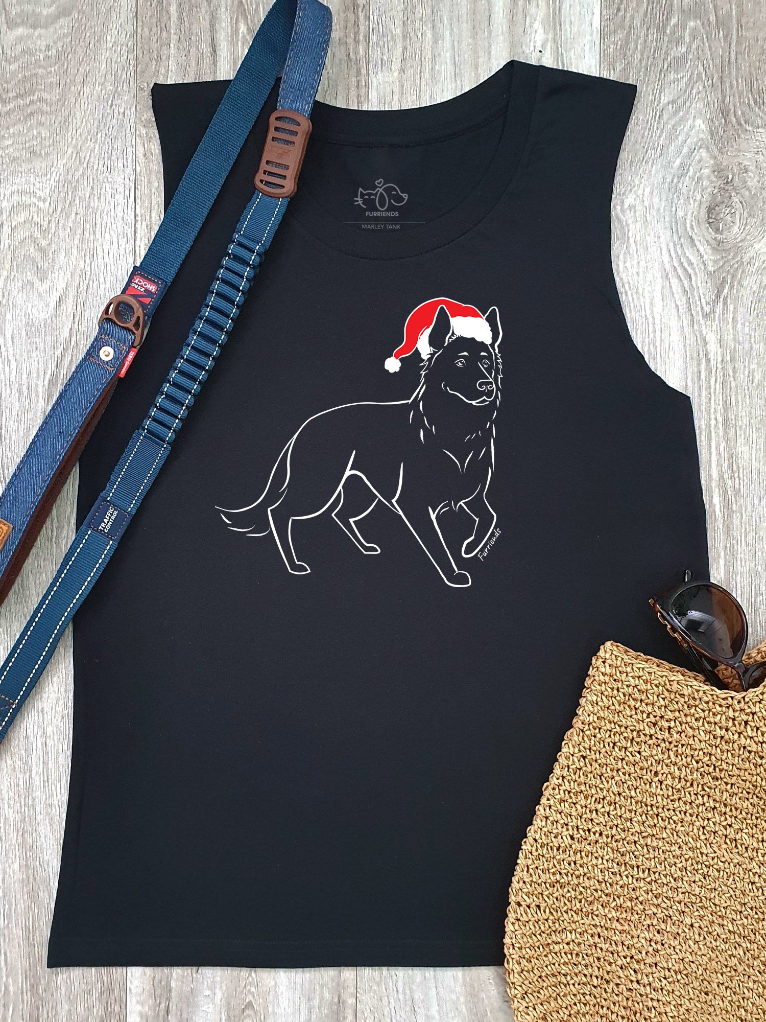 German Shepherd Christmas Edition Marley Tank