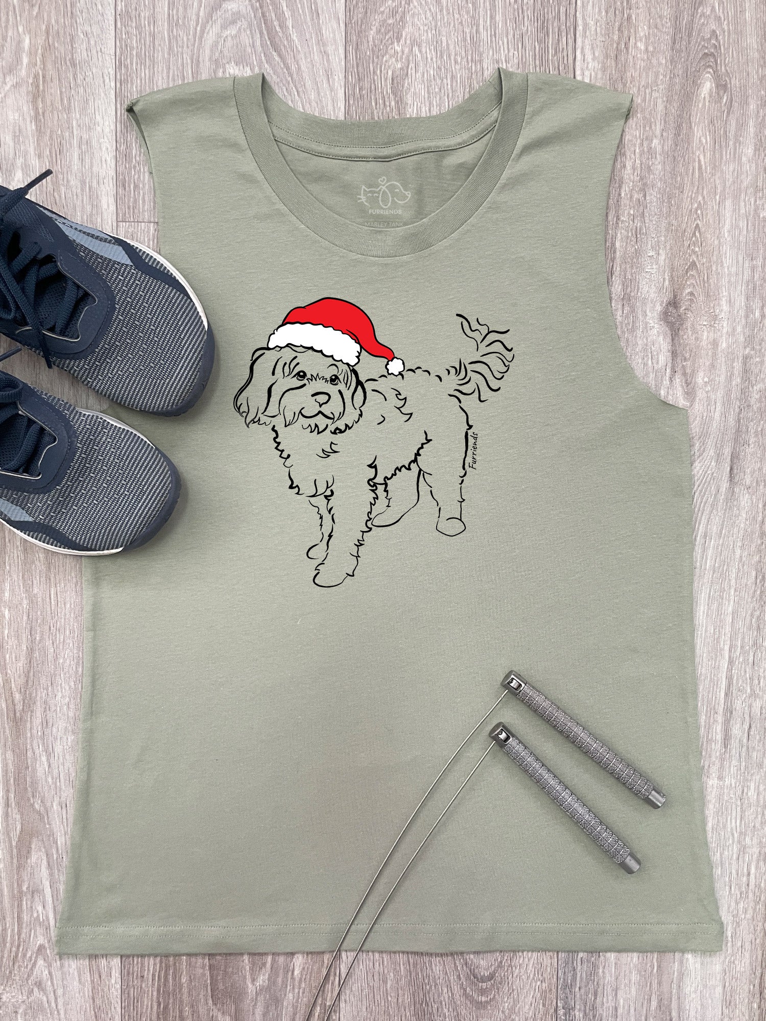 Cavoodle Christmas Edition Marley Tank