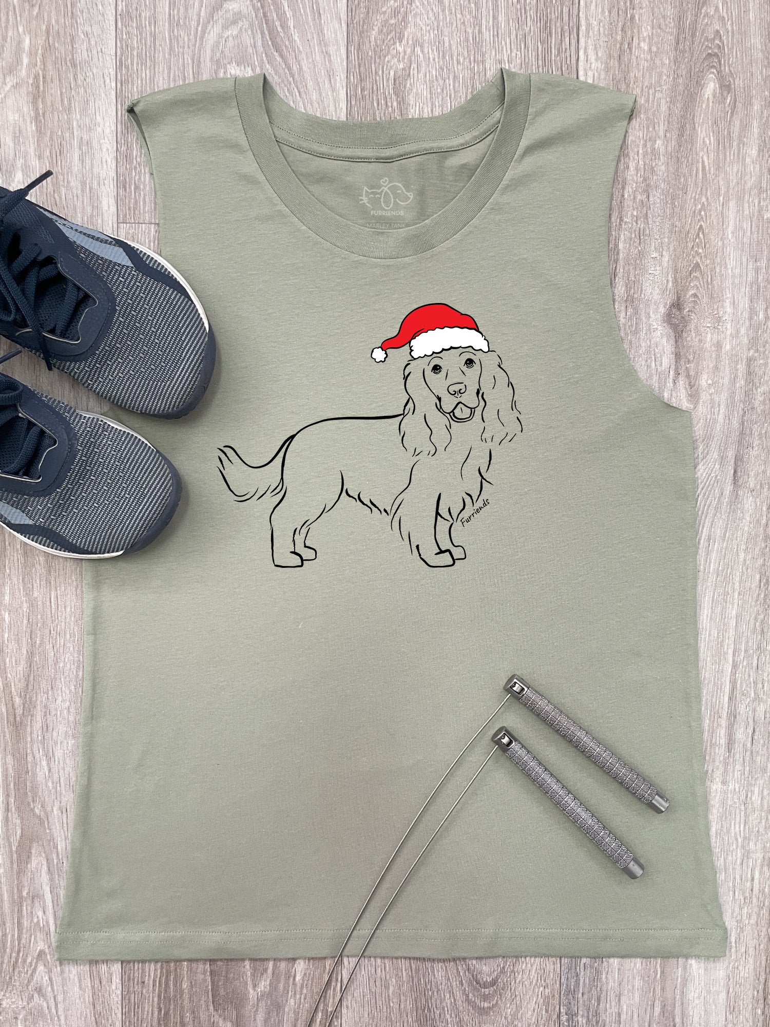 Cocker Spaniel Christmas Edition Marley Tank