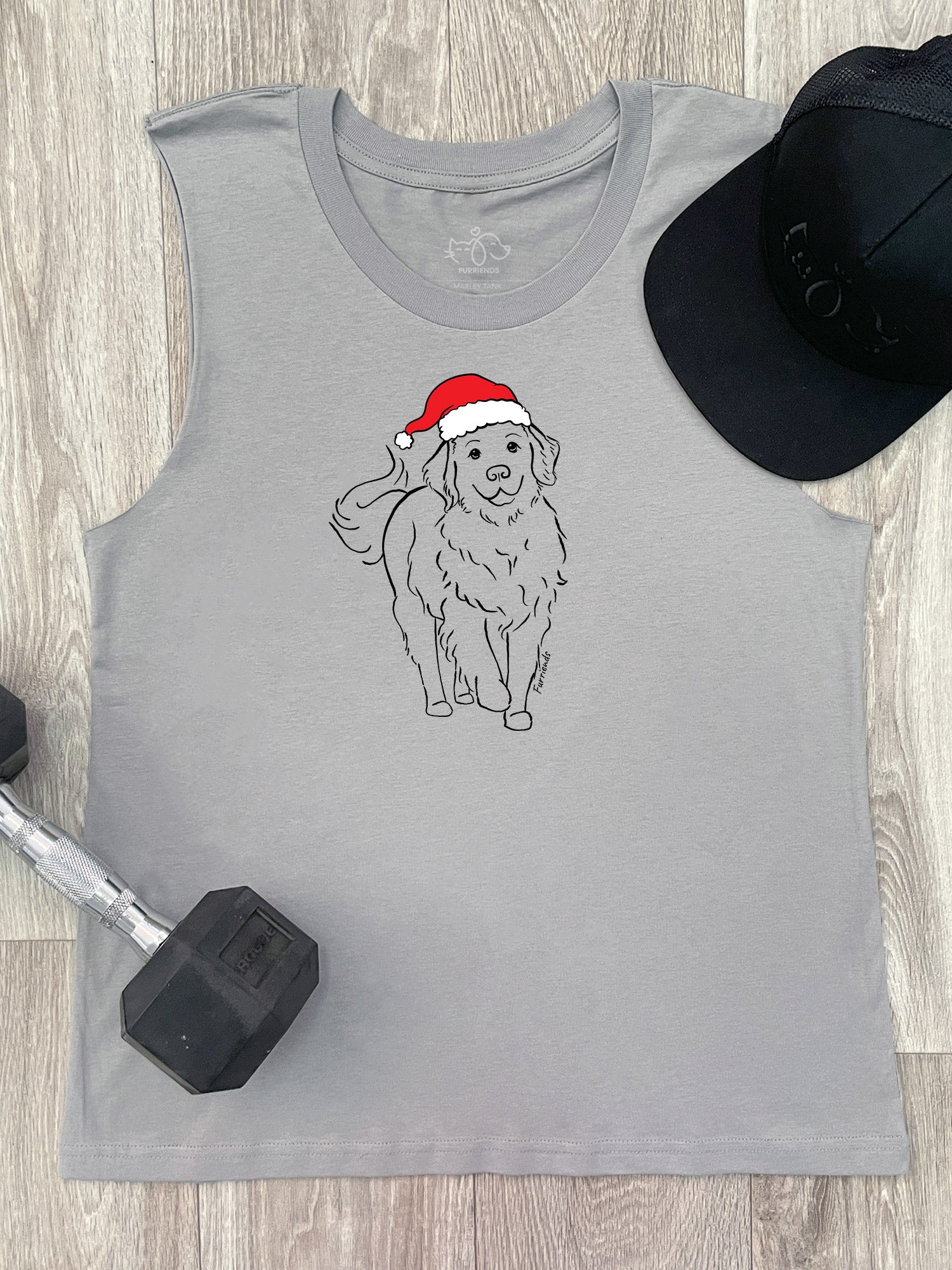 Golden Retriever Christmas Edition Marley Tank