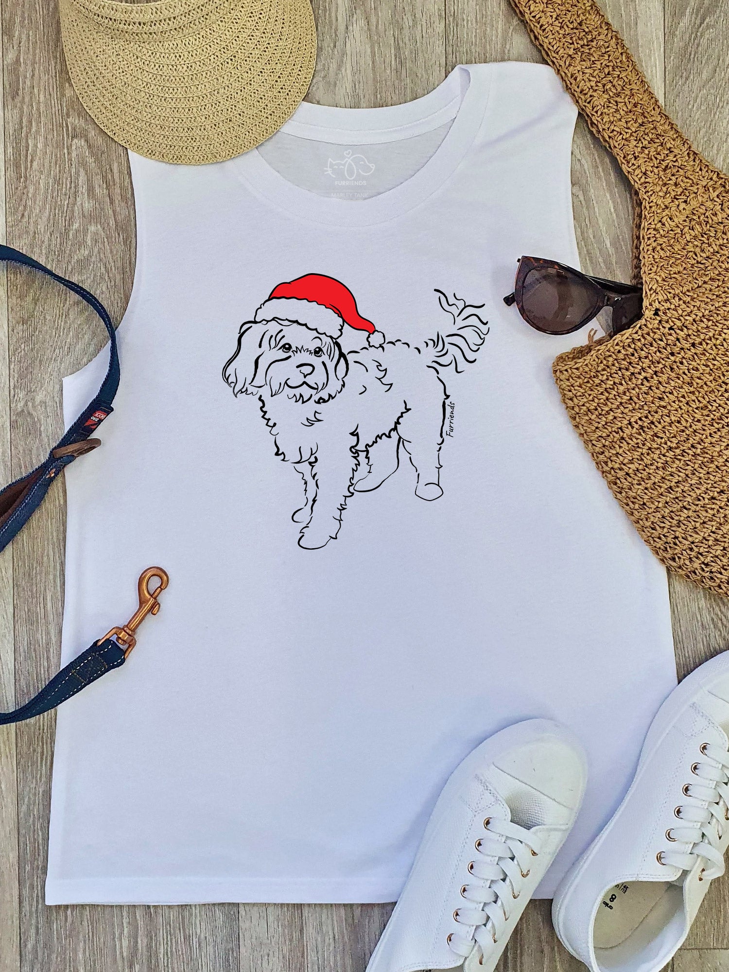 Cavoodle Christmas Edition Marley Tank