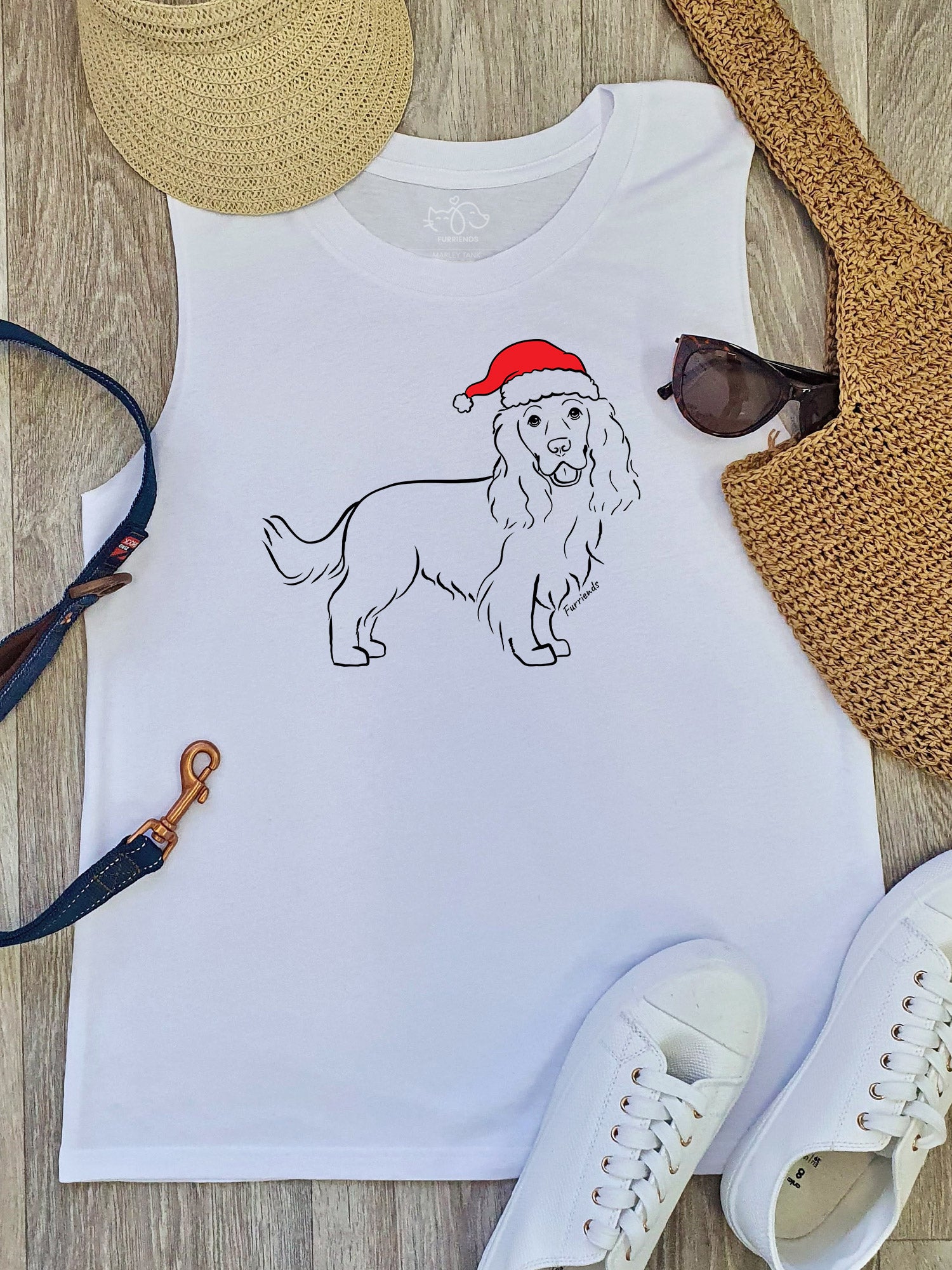 Cocker Spaniel Christmas Edition Marley Tank