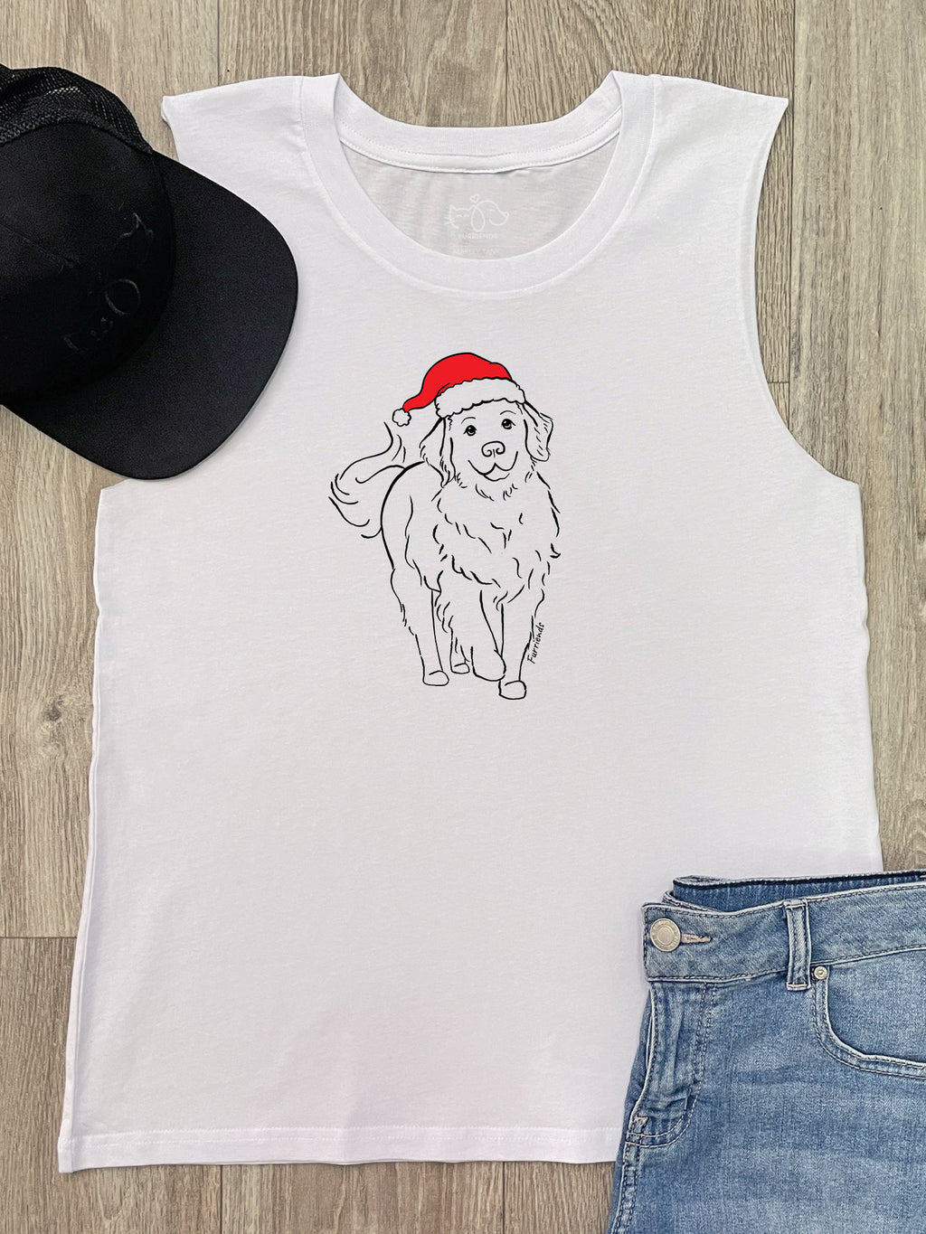 Golden Retriever Christmas Edition Marley Tank