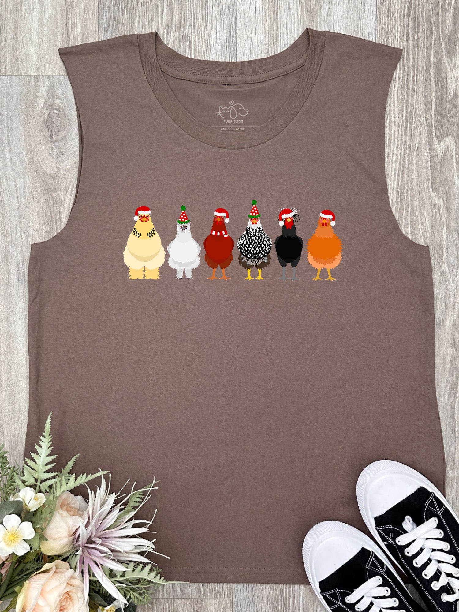 Merry Clucking Christmas Marley Tank