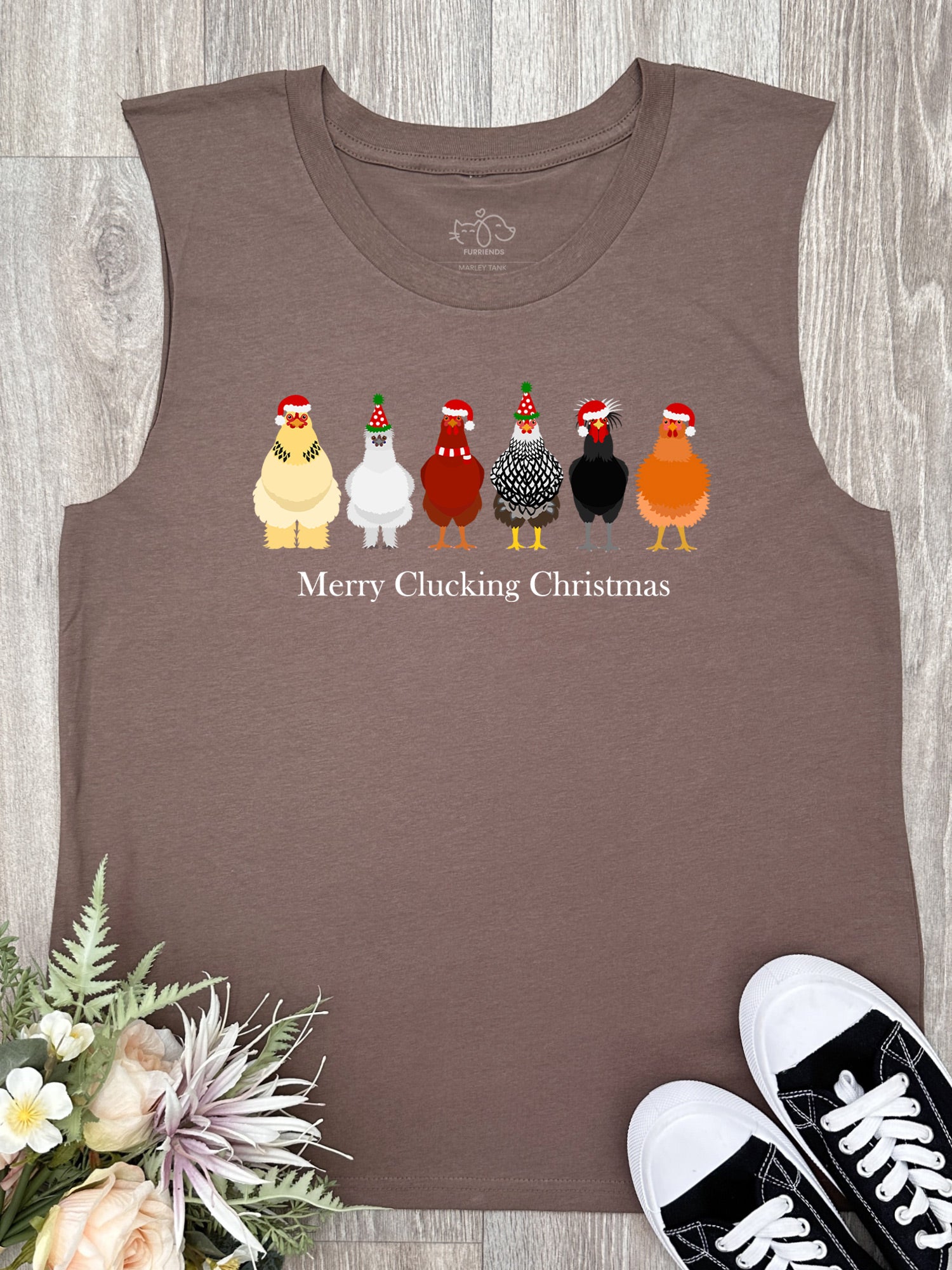 Merry Clucking Christmas Marley Tank