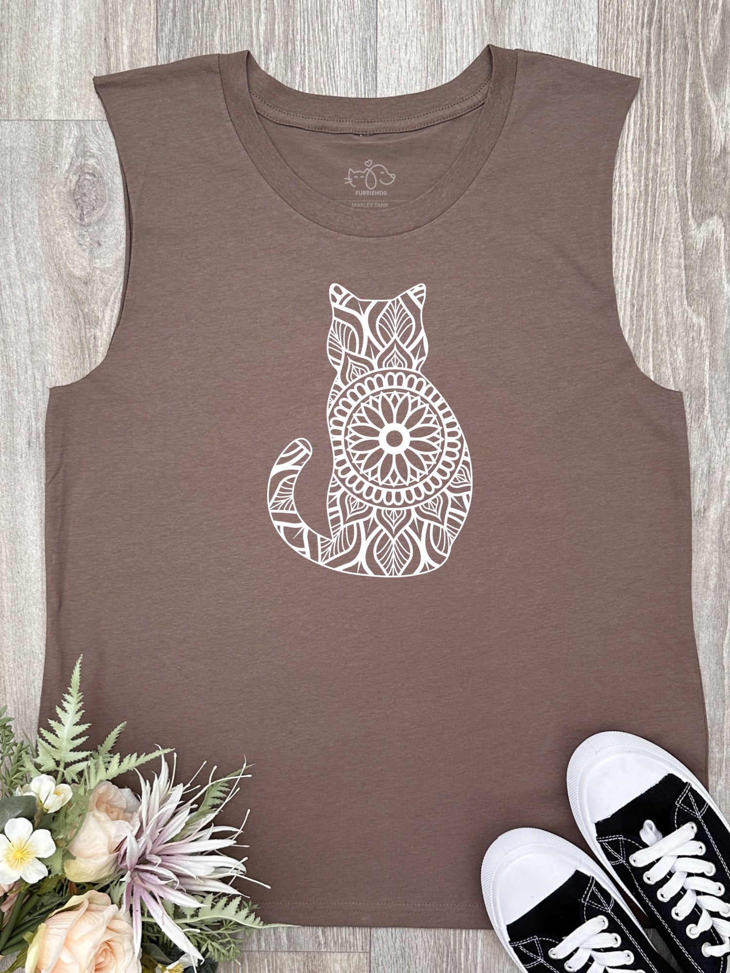 Cat Mandala Marley Tank