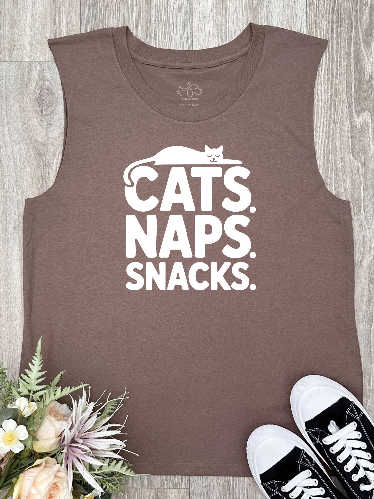 Cats. Naps. Snacks. Marley Tank