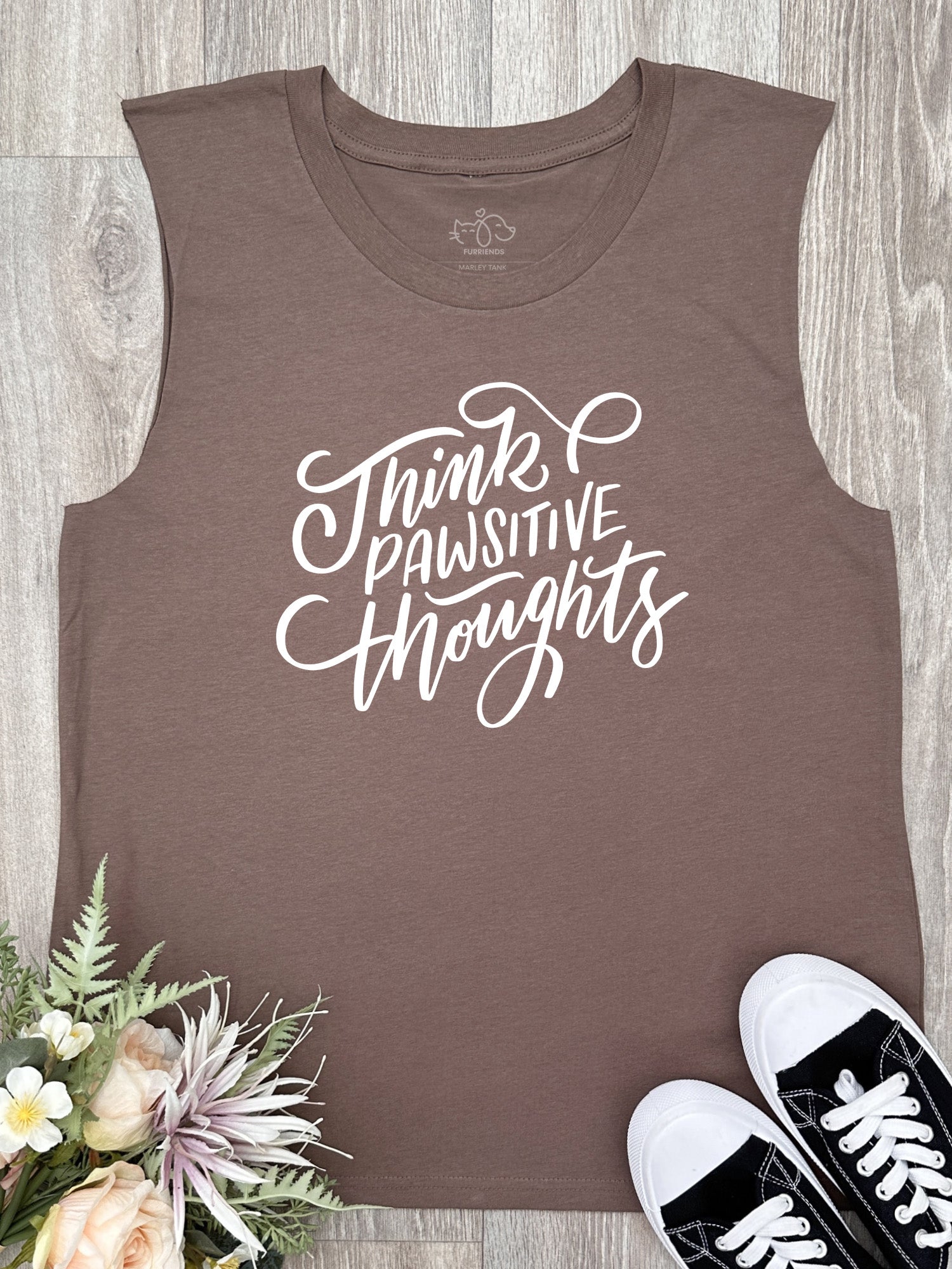 Think Pawsitive Thoughts Marley Tank