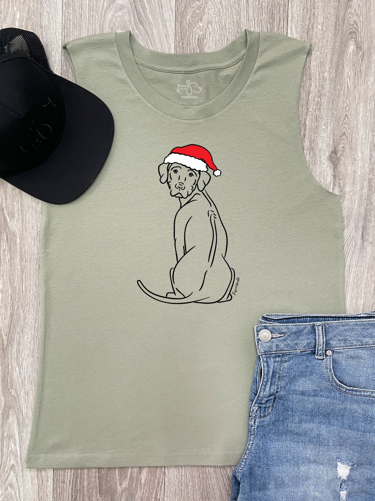 Rhodesian Ridgeback Christmas Edition Marley Tank