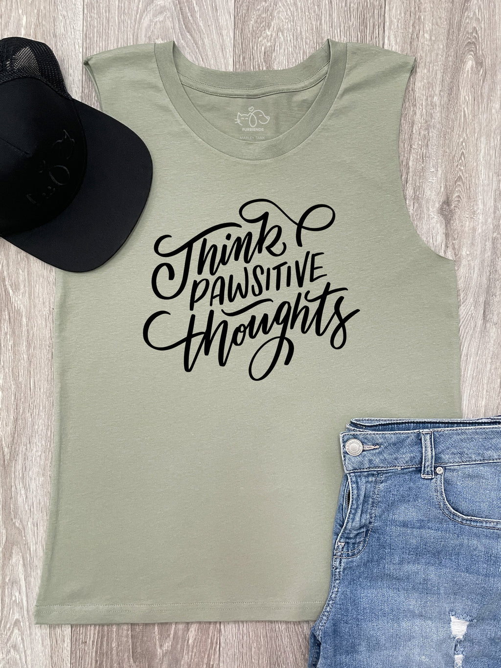 Think Pawsitive Thoughts Marley Tank