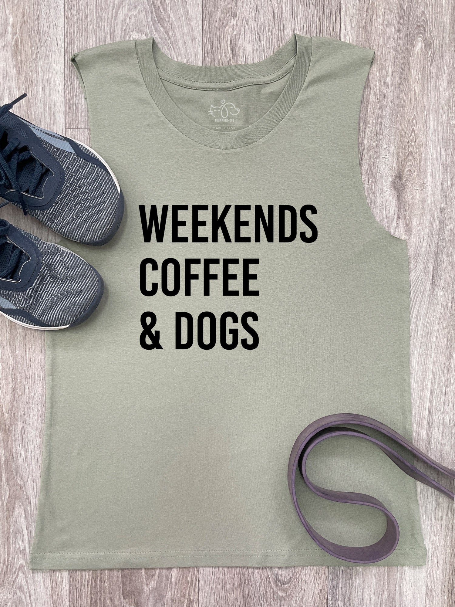 Weekends Coffee & Dogs Marley Tank