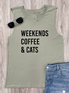 Weekends Coffee & Cats Marley Tank