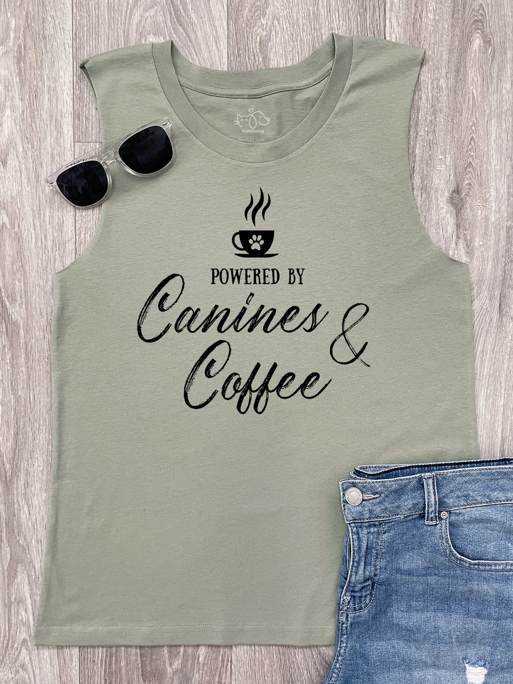 Canines & Coffee Marley Tank