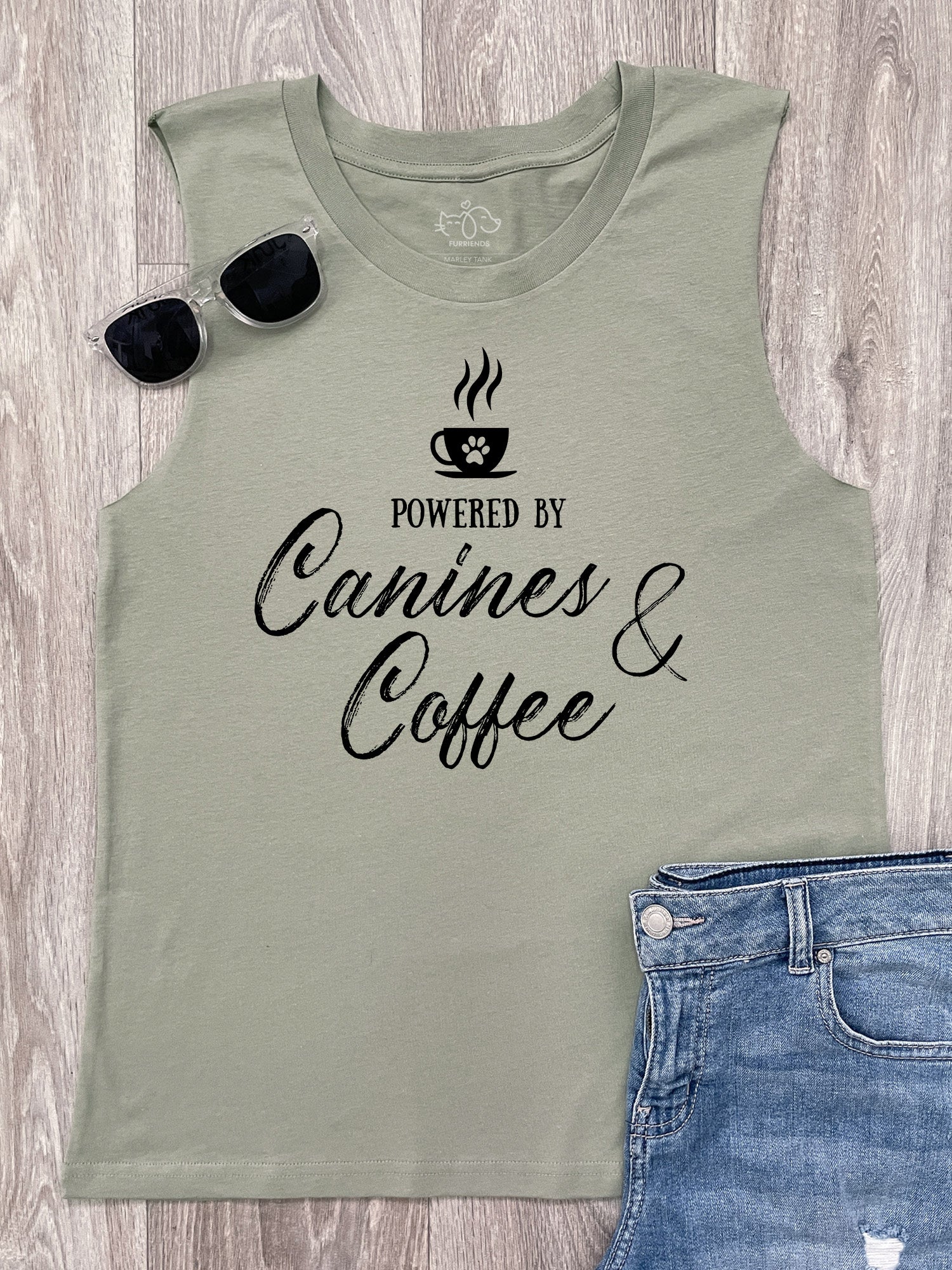Canines & Coffee Marley Tank