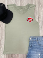 Cat Mum Heart Tattoo Marley Tank