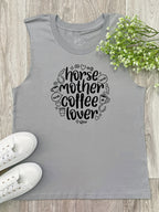 Horse Mother Coffee Lover Marley Tank