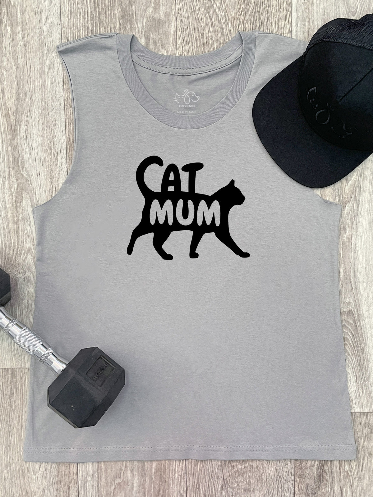 Cat Mum Silhouette Marley Tank