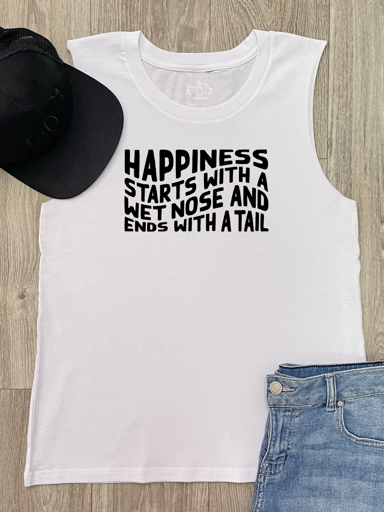Happiness Starts With A Wet Nose And Ends With A Tail Marley Tank