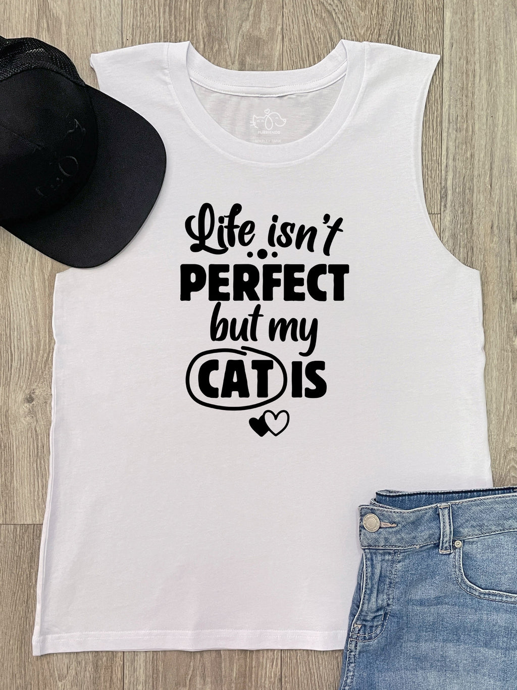 Life Isn't Perfect, But My Cat Is Marley Tank