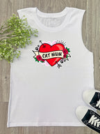 Cat Mum Heart Tattoo Marley Tank