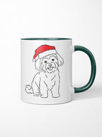 Maltese Terrier Christmas Edition Ceramic Mug