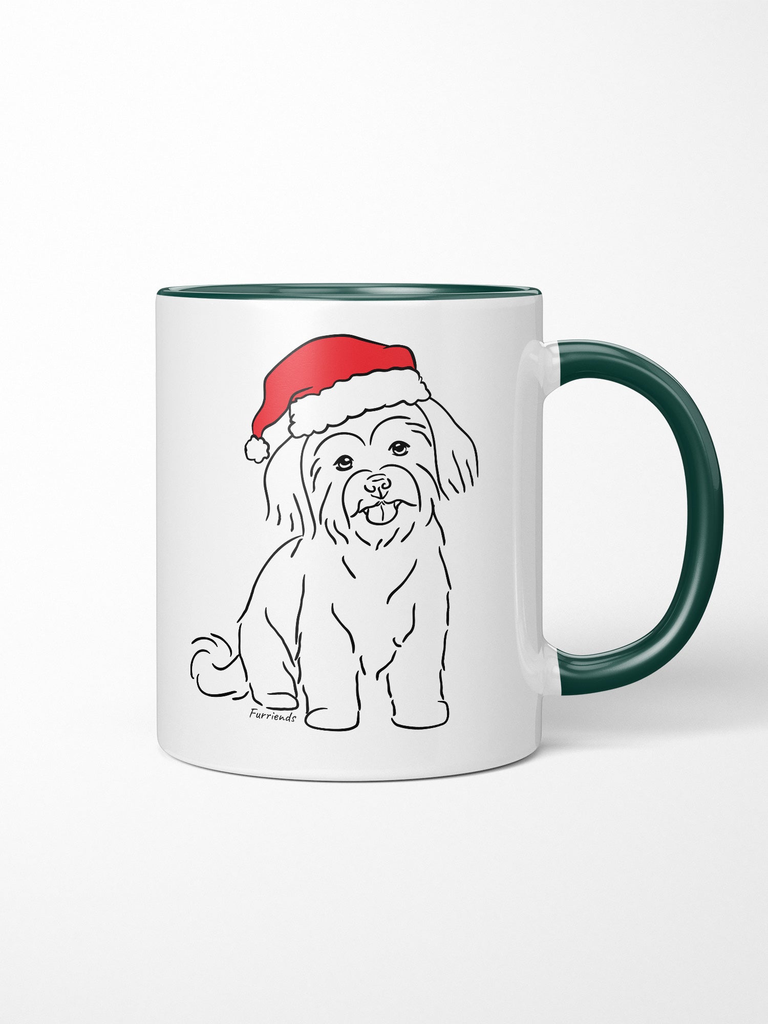 Maltese Terrier Christmas Edition Ceramic Mug